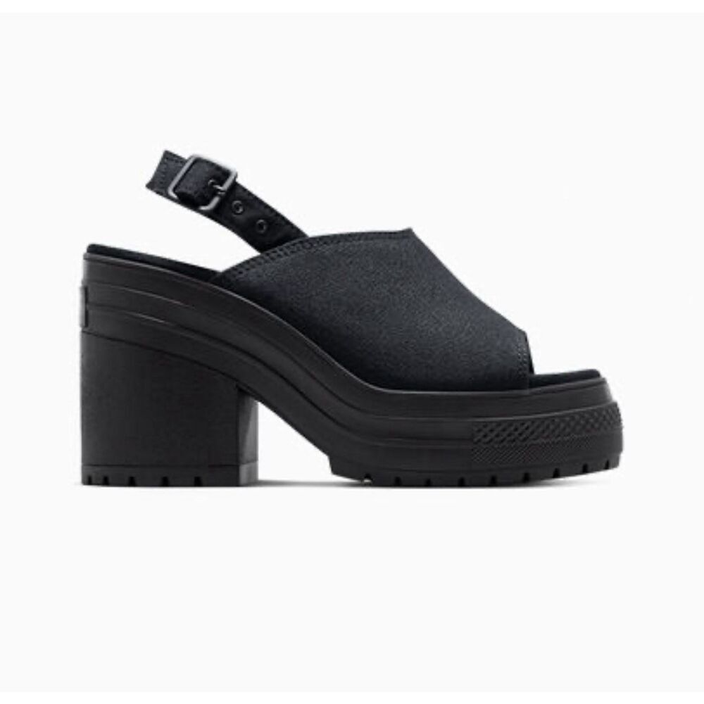 Converse Chuck 70 De Luxe Sandal Heel Black - A12567C Size 7.5 - Picture 4 of 9